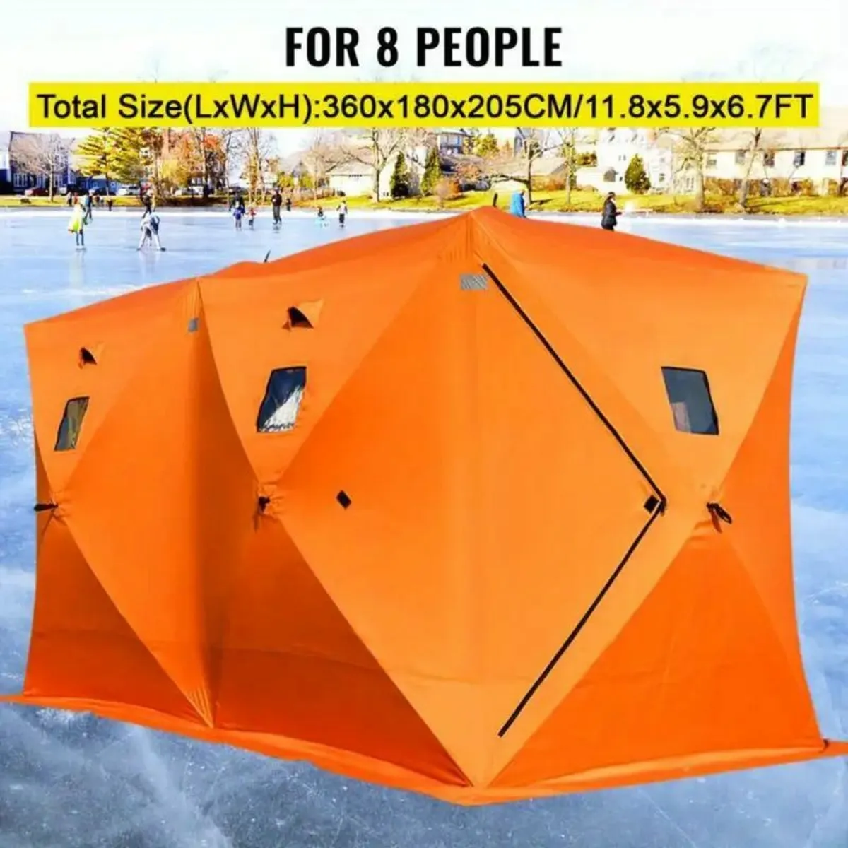 Spacious 8 Person Portable Ice Fishing Shelter - Image 4