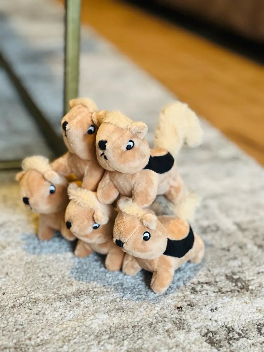Dog toy Squirrel log with 5 squeaky squirrels - Image 3