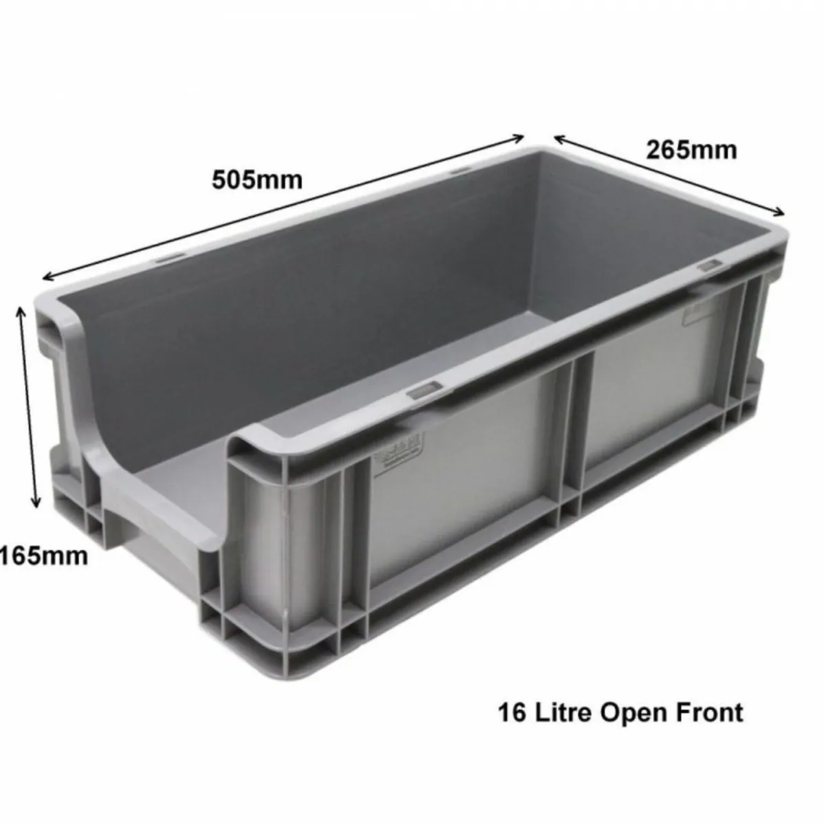 Pack of 10 brand new heavy duty 16L storage boxes - Image 2