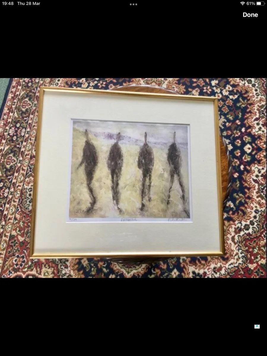 “Approaching Figures” Print - Image 1