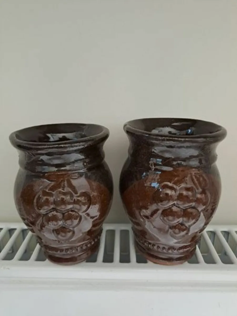 Vintage Clay cups for wine 6 - Image 4