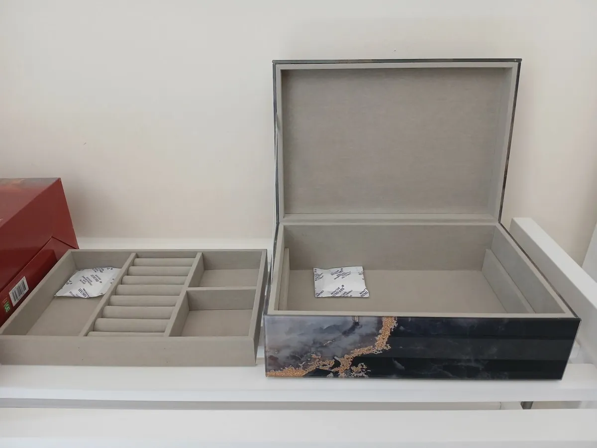 Ashford Jewellery Box - Marble Effect - New. - Image 1