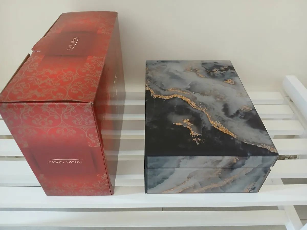 Ashford Jewellery Box - Marble Effect - New. - Image 3
