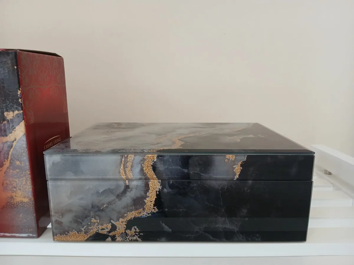 Ashford Jewellery Box - Marble Effect - New. - Image 4
