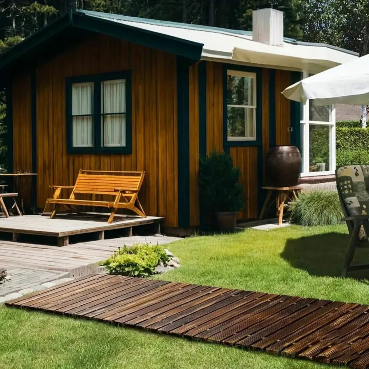 Wooden Garden Walkway - Image 4