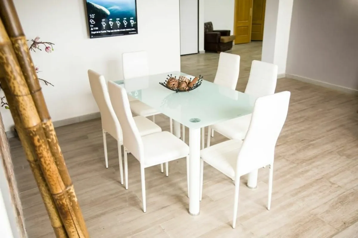 Glass Dining Table Set 6 chairs FREE Delivery - Image 1
