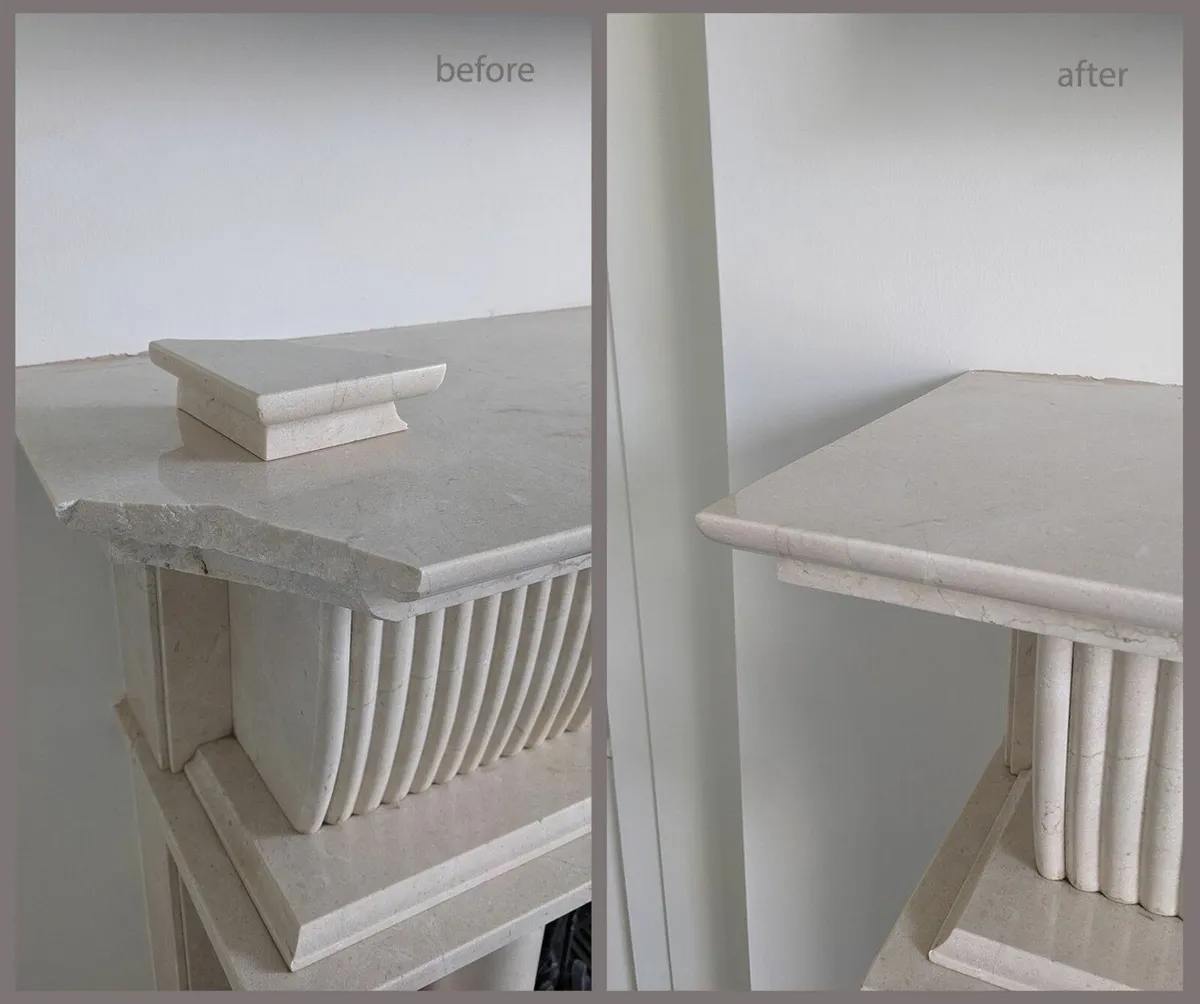Quartz, Marble, Granite Counter & Fireplace Repair - Image 4