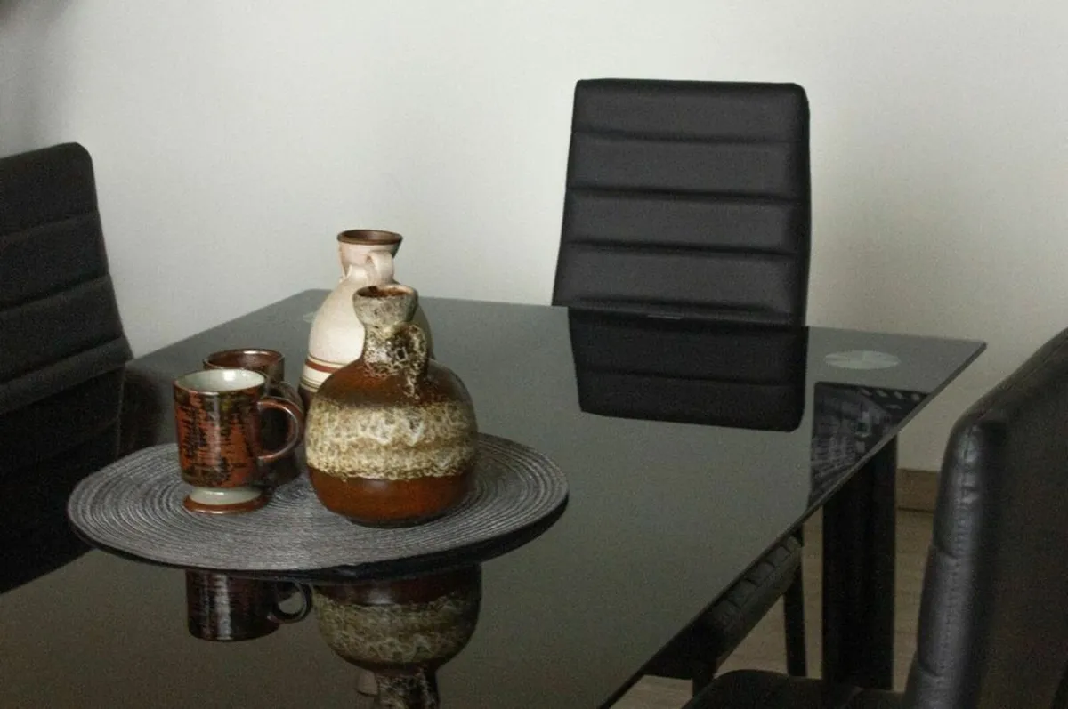 Glass Dining Table Set 6 chairs FREE Delivery - Image 3