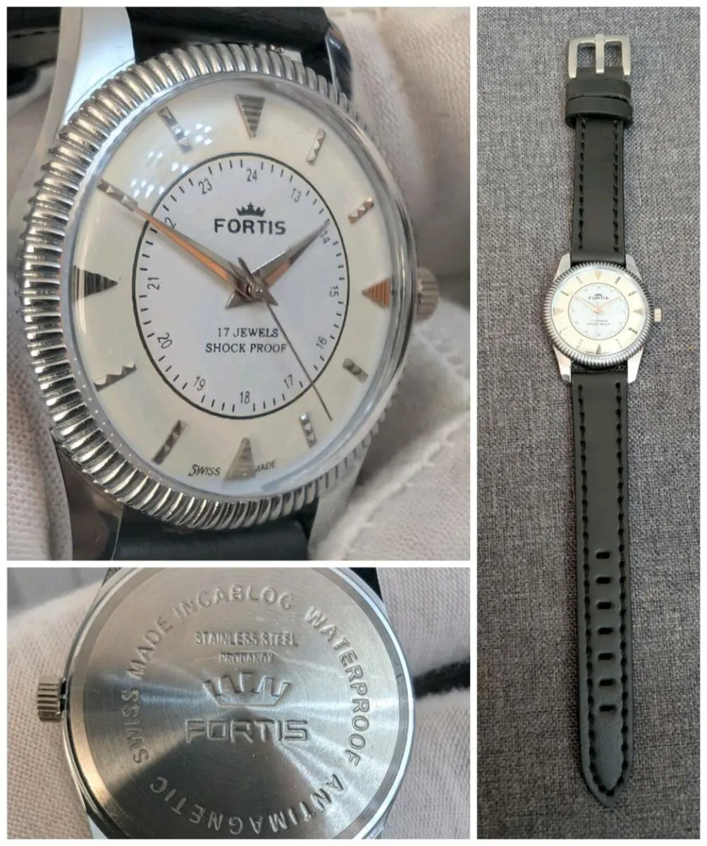 Fortis 17j Swiss vintage men's mechanical watch - Image 1
