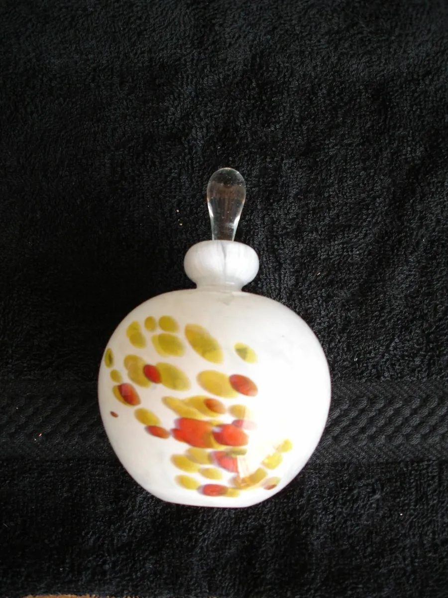 Vintage Mdina Glass Perfume Bottle Signed - Image 1