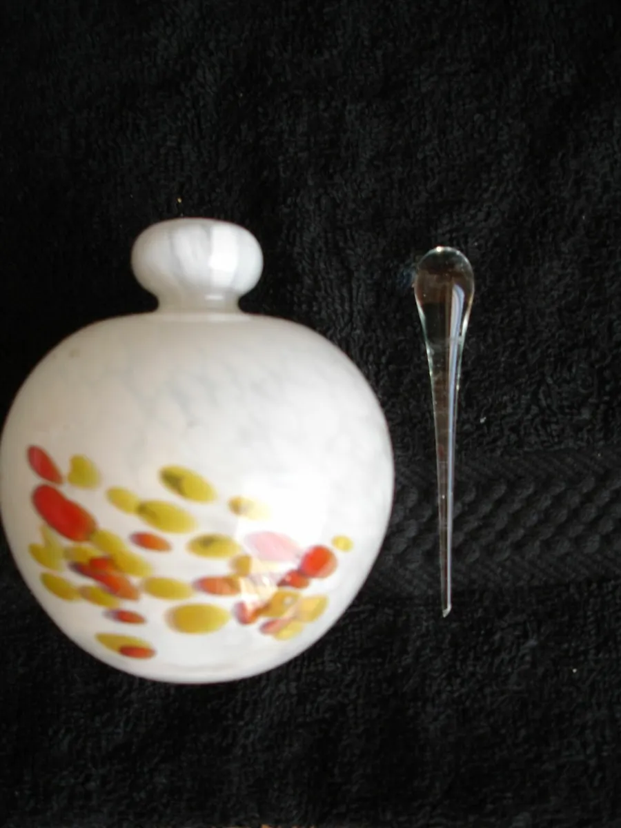Vintage Mdina Glass Perfume Bottle Signed - Image 2