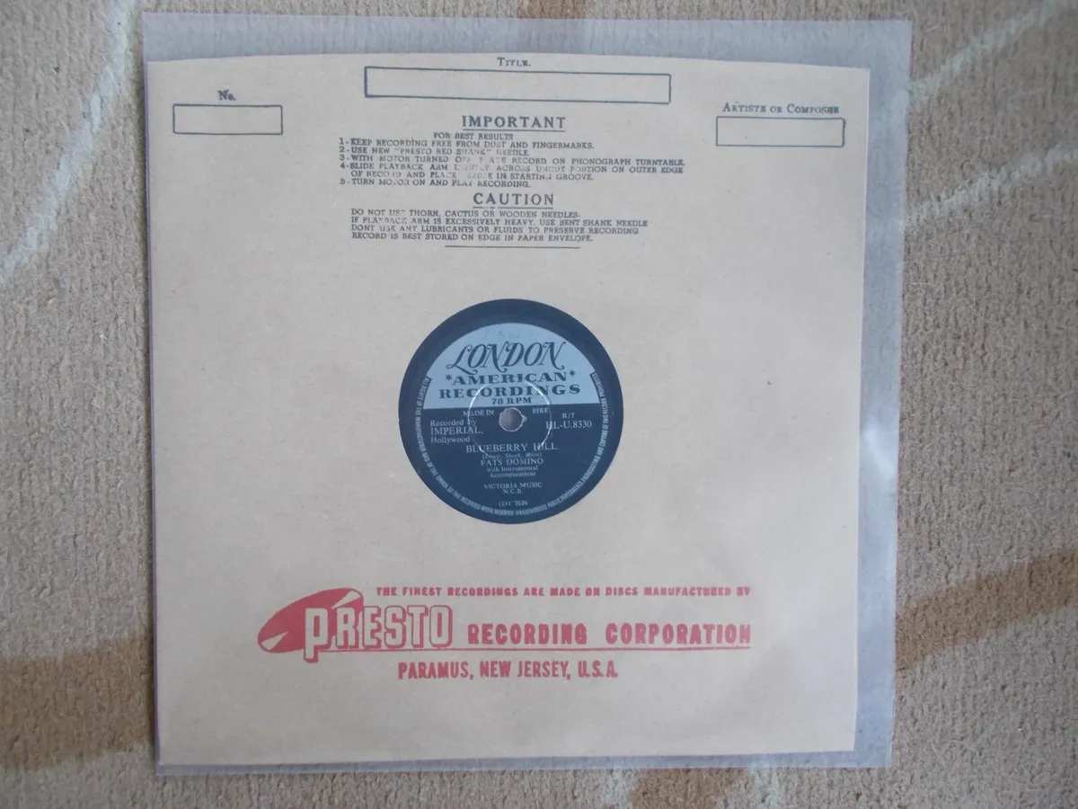 Four Rock 'n' Roll 78's Records - Image 2