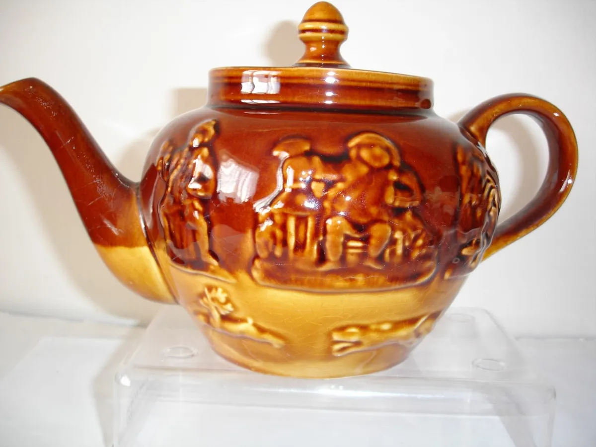 Arthur Wood Glazed StonewearTeapot1900 - Image 1