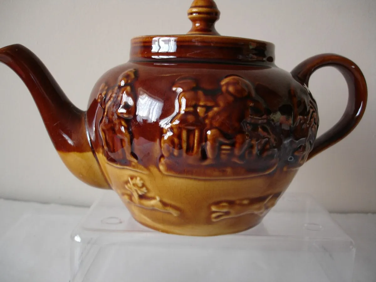 Arthur Wood Glazed StonewearTeapot1900 - Image 2