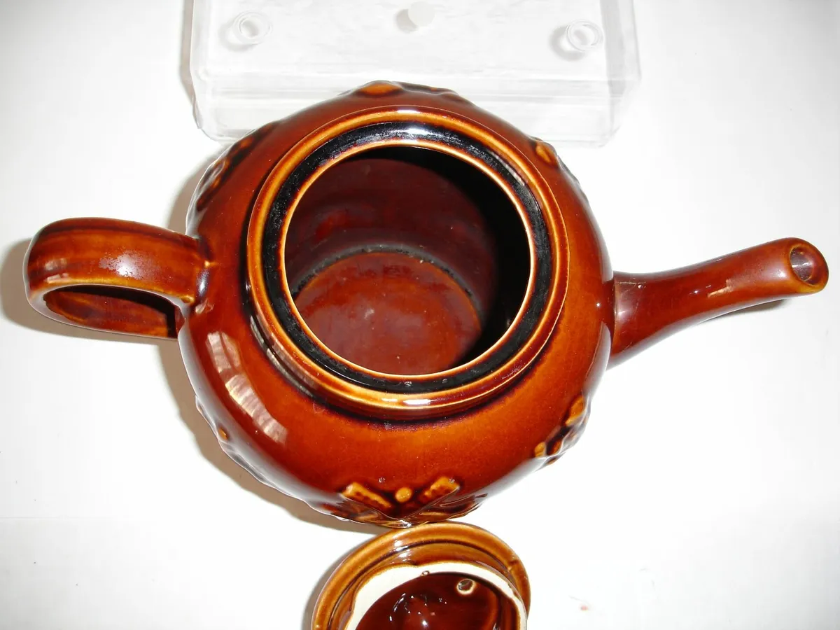Arthur Wood Glazed StonewearTeapot1900 - Image 3