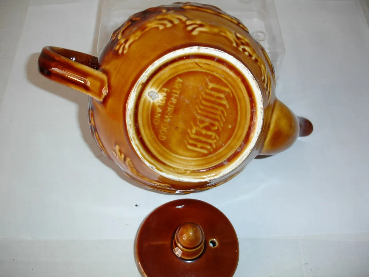 Arthur Wood Glazed StonewearTeapot1900 - Image 4