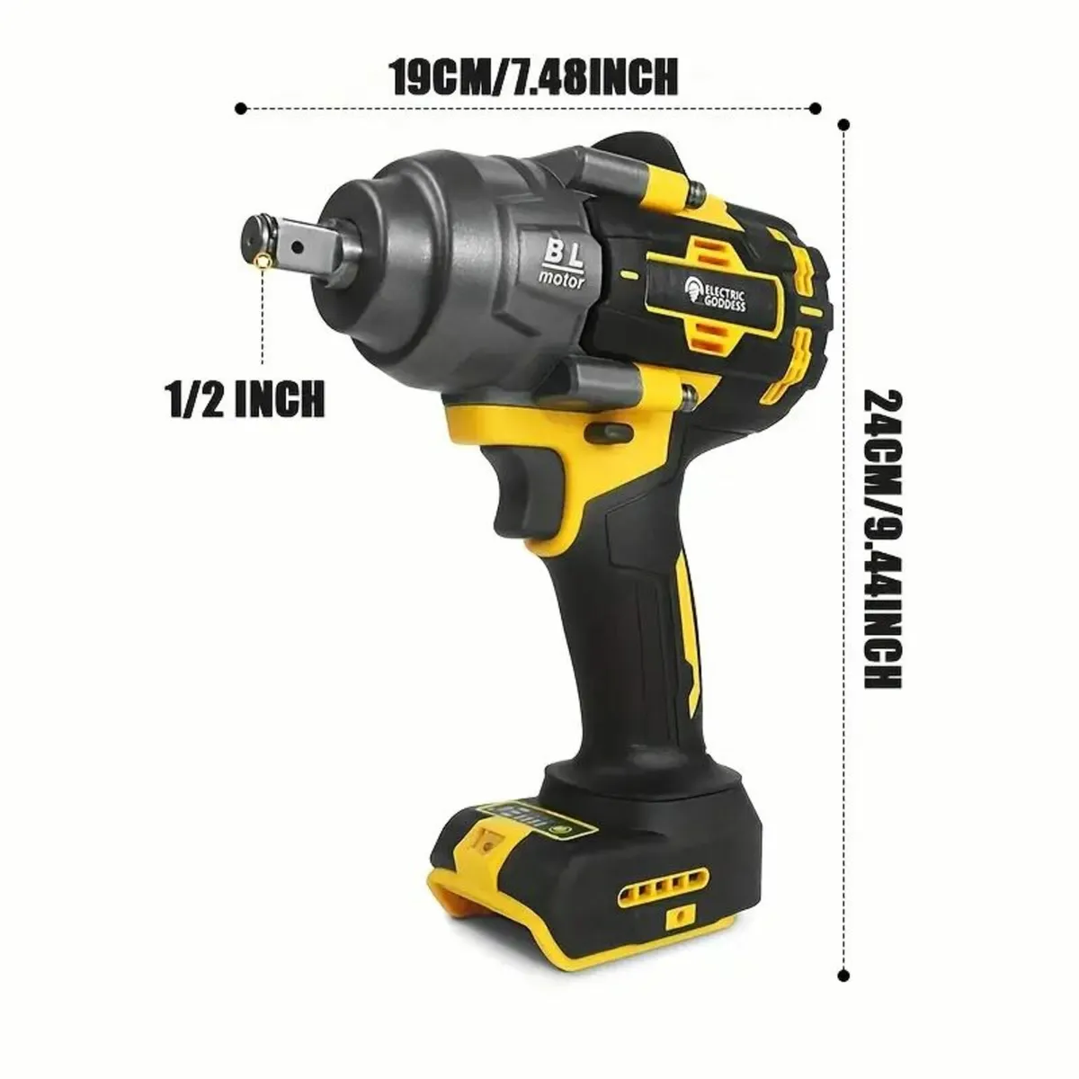 1000N.M Brushless Cordless Electric Wrench - Image 2