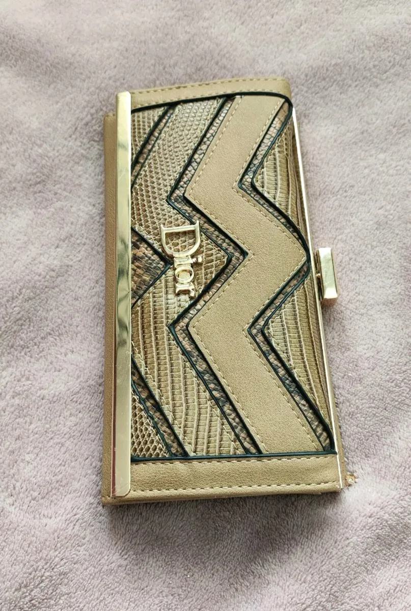 Women's Brown Wallet in Dior Style - Image 4