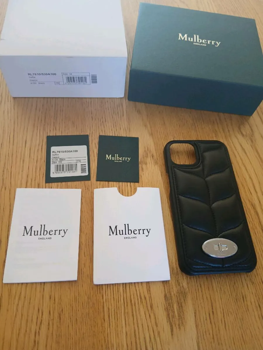 Mulberry leather phone case. NEW - Image 2