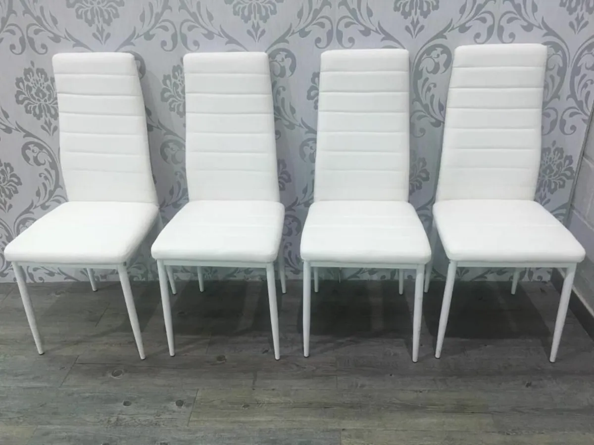 Glass Dining Table Set 4 chairs Free delivery - Image 4
