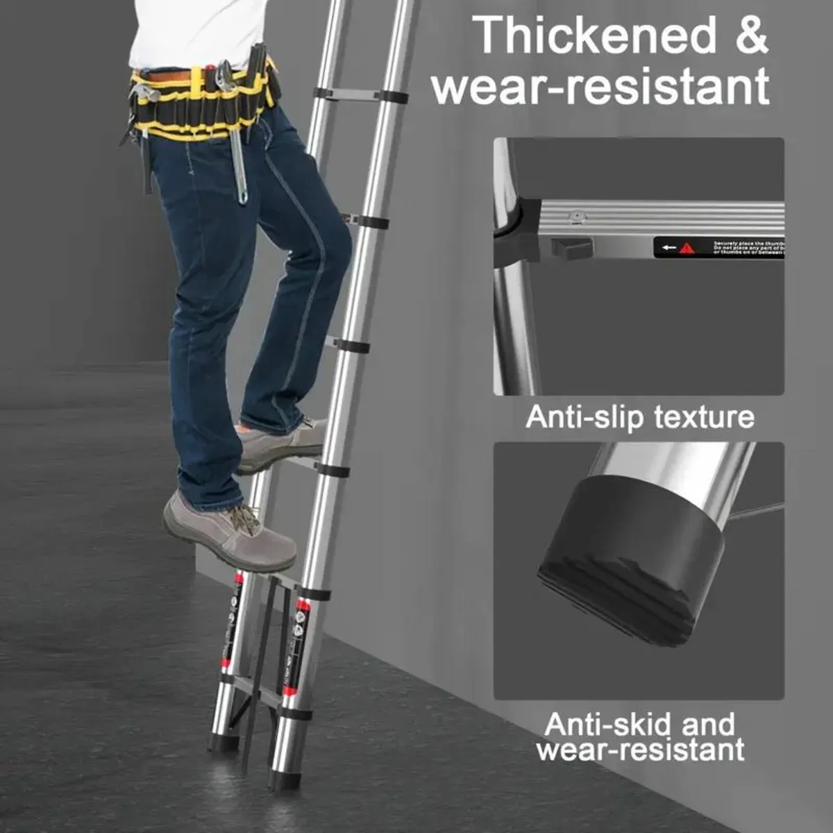 Telescopic Extension Folding Ladder - Image 4