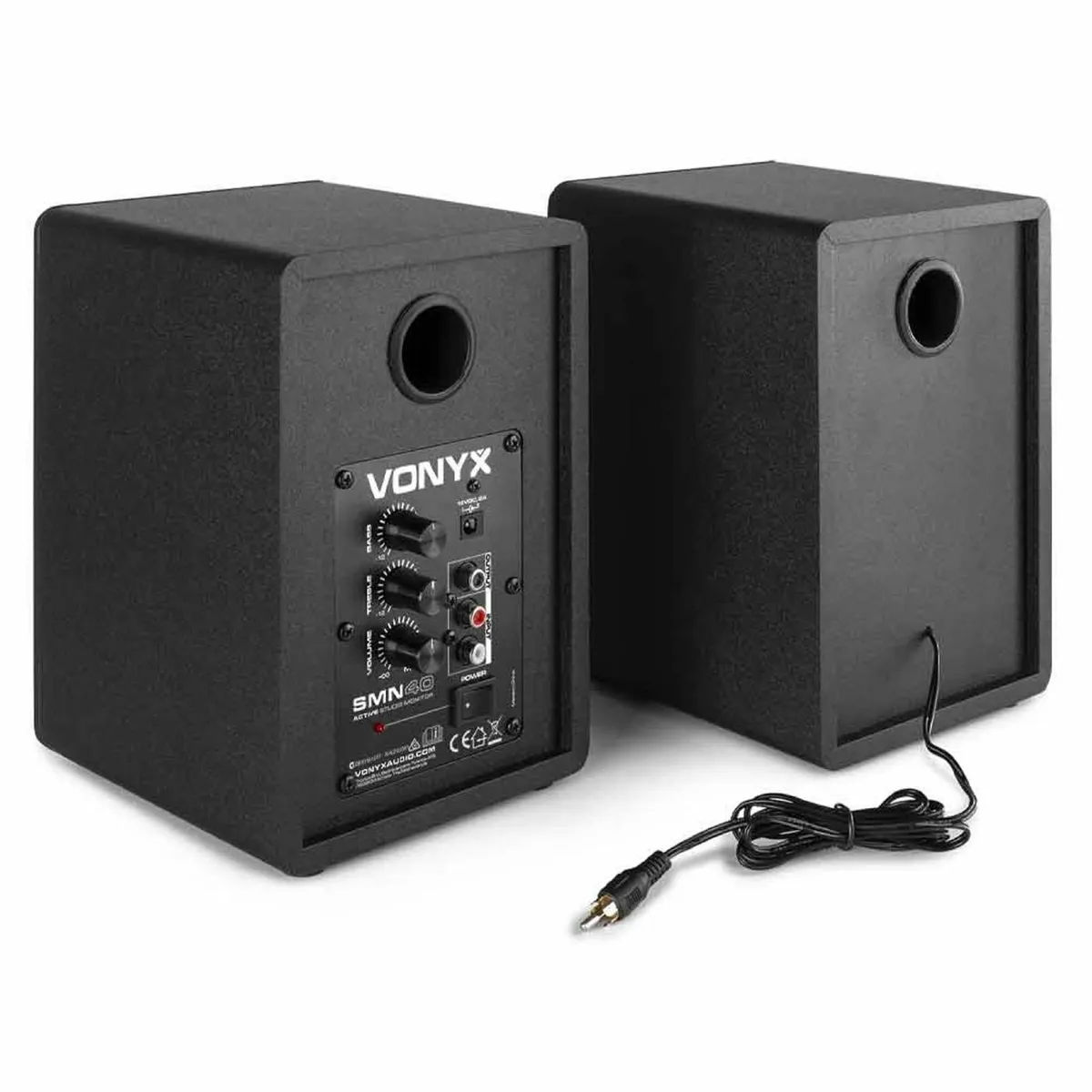 Vonyx SMN40B Studio Monitors 4" Active Speakers Pa - Image 1