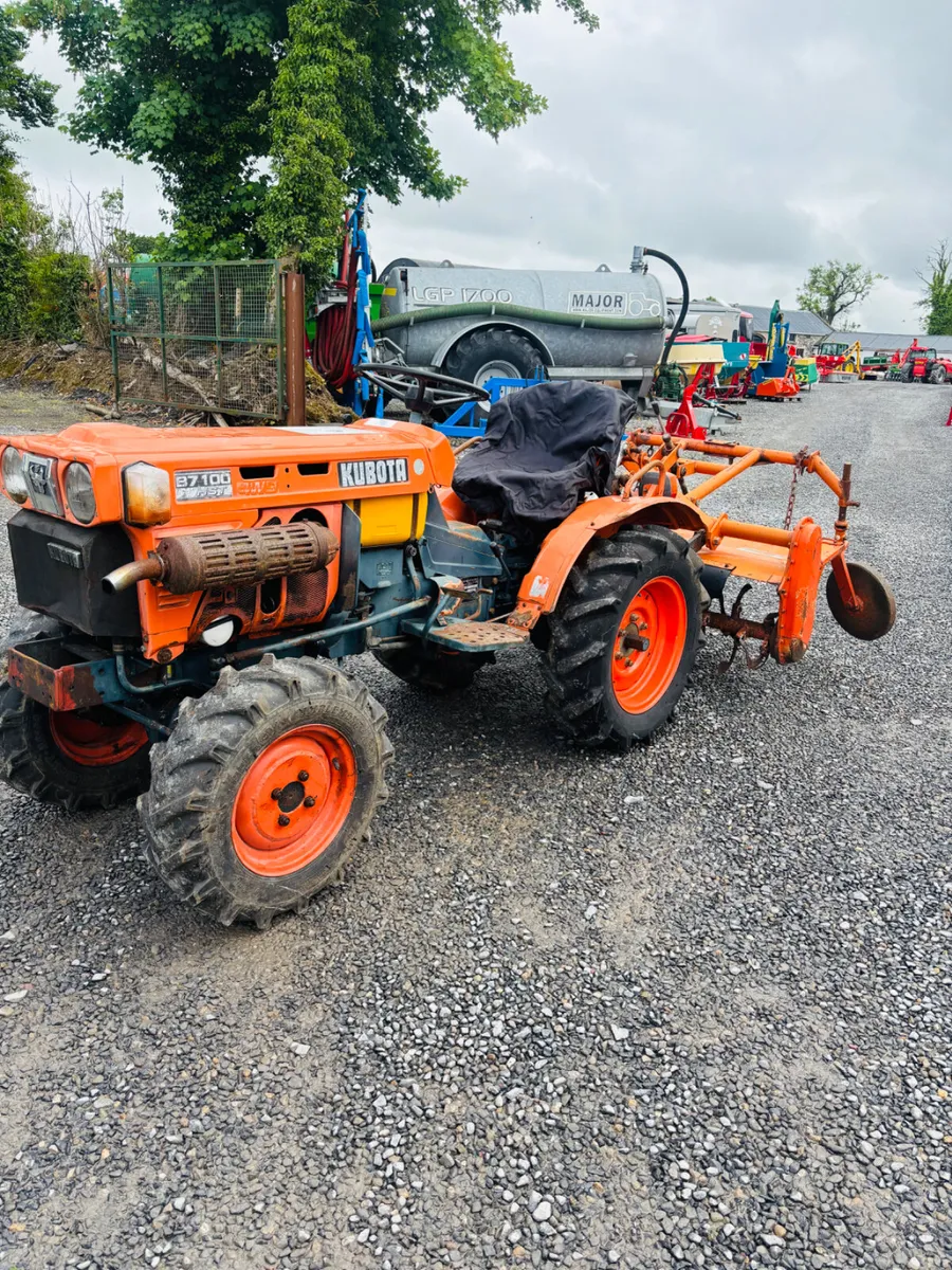 Kubota compact tractor and Rotavator - Image 1