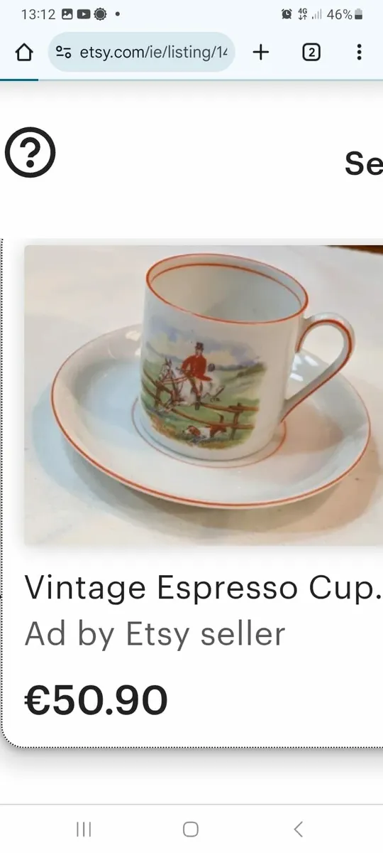 Vintage Arklow China tea set Tally ho pattern - Image 2