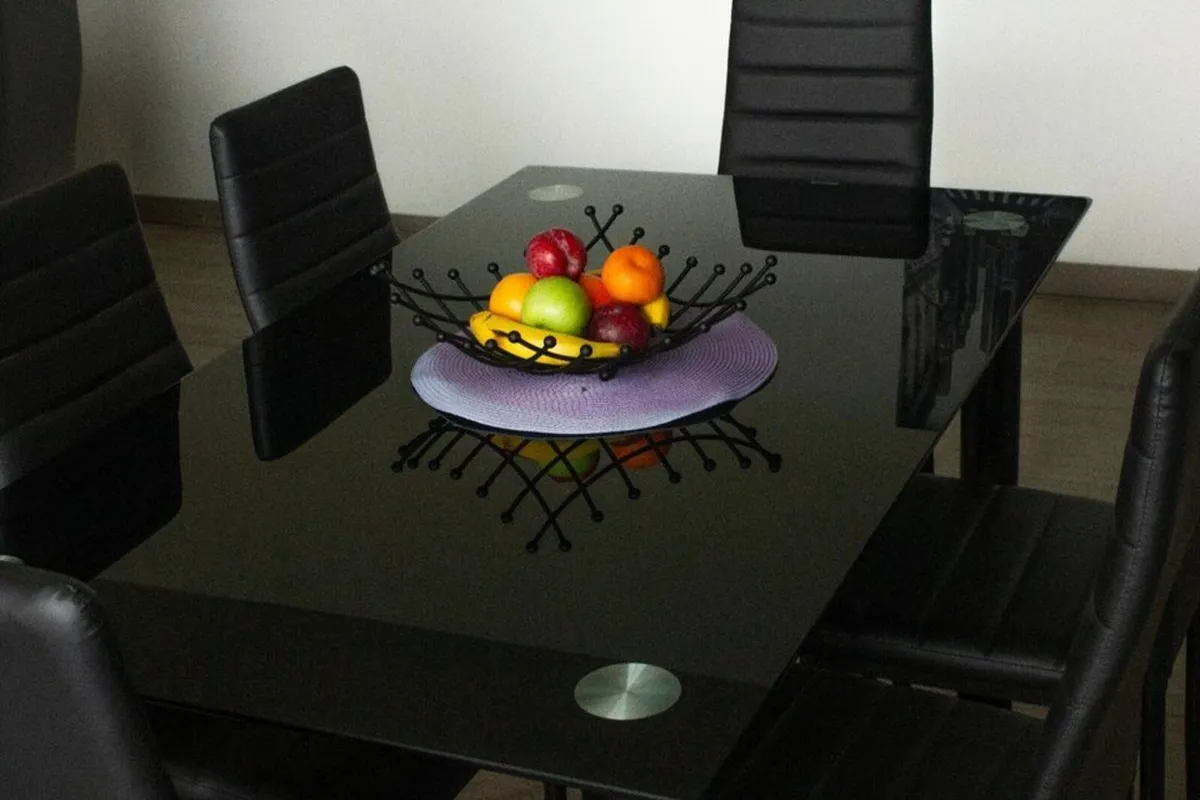 Glass Dining Table Set 6 chairs FREE Delivery - Image 2