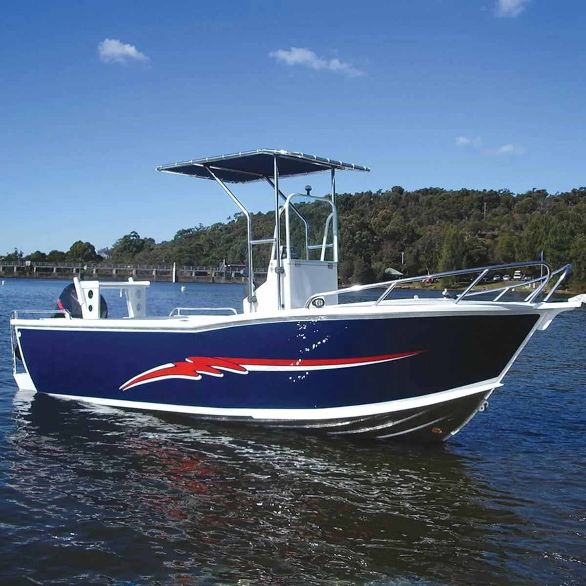 Classic T-Top for Centre Console Boats Aluminium F - Image 3