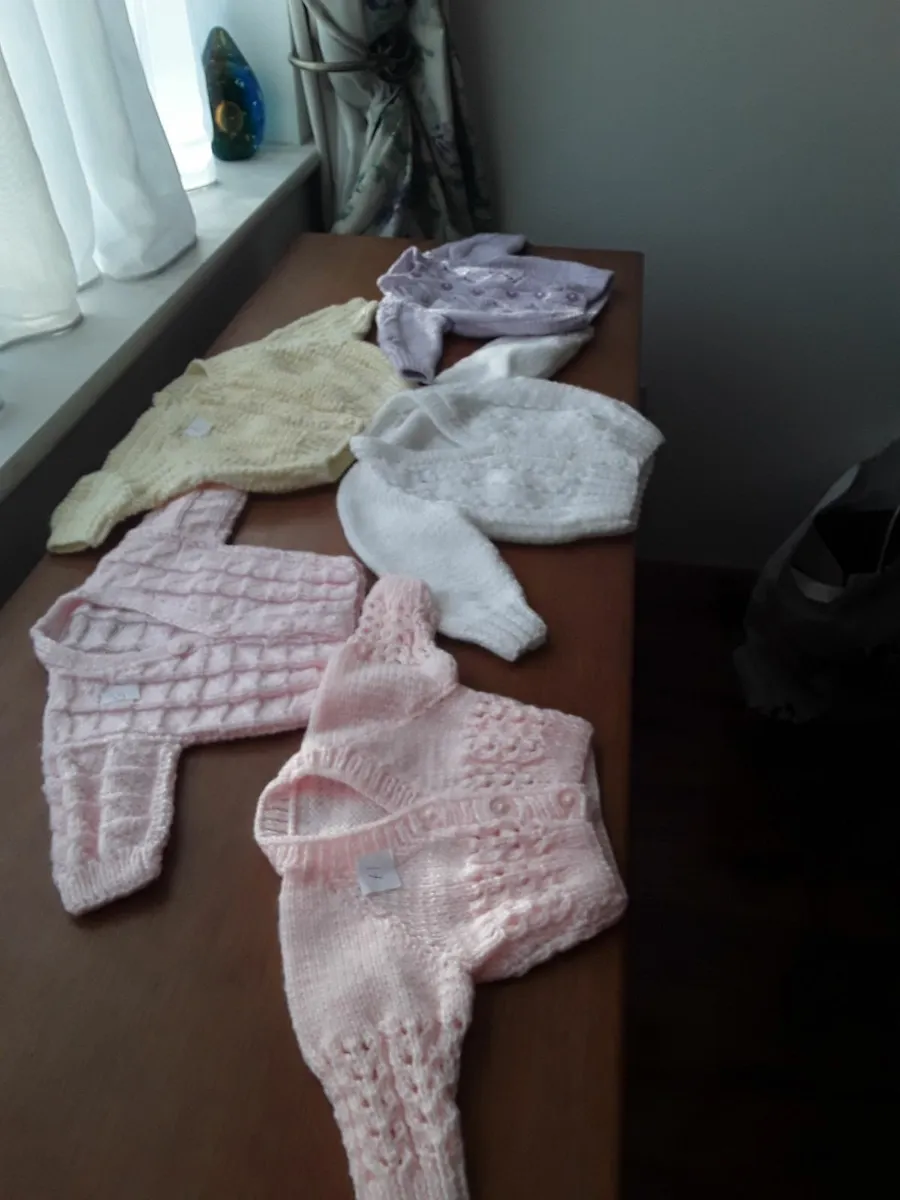 Selection of hand knitted brand new baby cardigans - Image 2