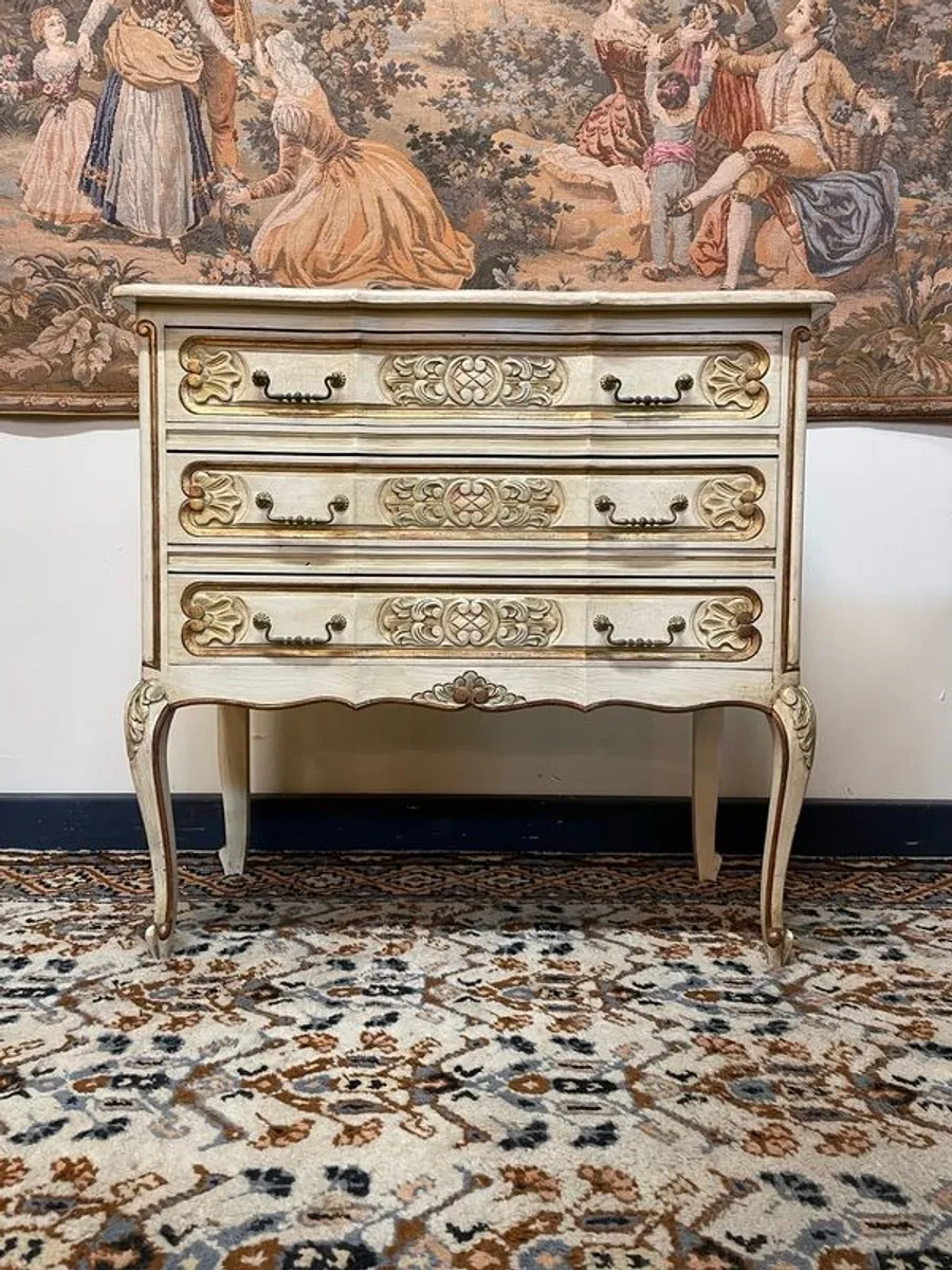 Charming French Vintage Armoire Chest of Drawers - Image 1