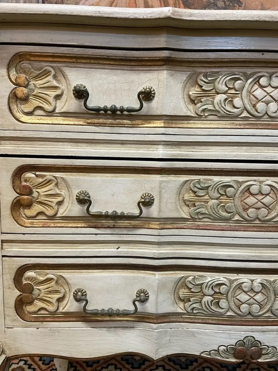 Charming French Vintage Armoire Chest of Drawers - Image 3