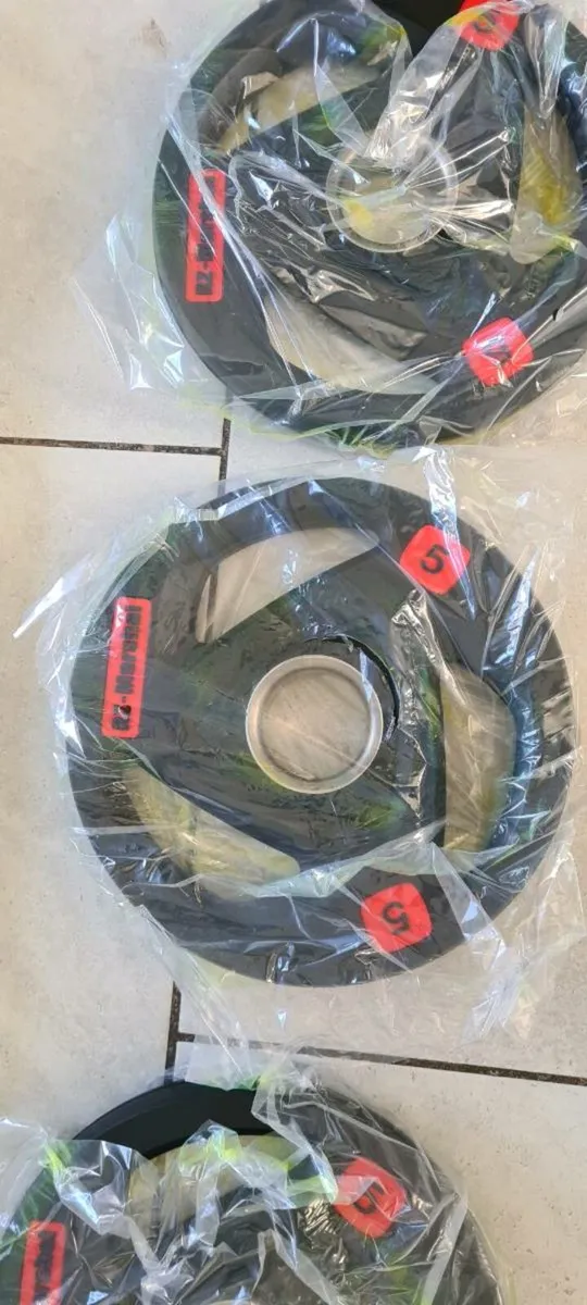 Large brand new Olympic weight lifting set - Image 4