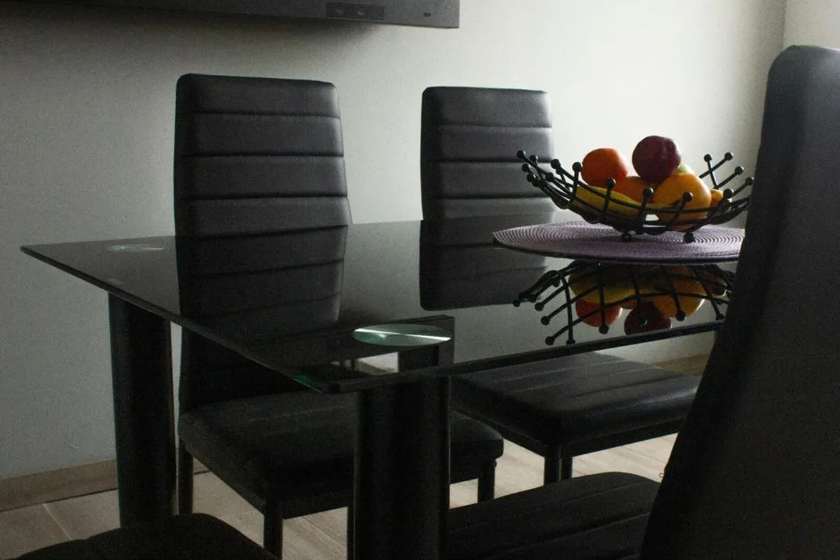 Glass Dining Table Set 6 chairs FREE Delivery - Image 4