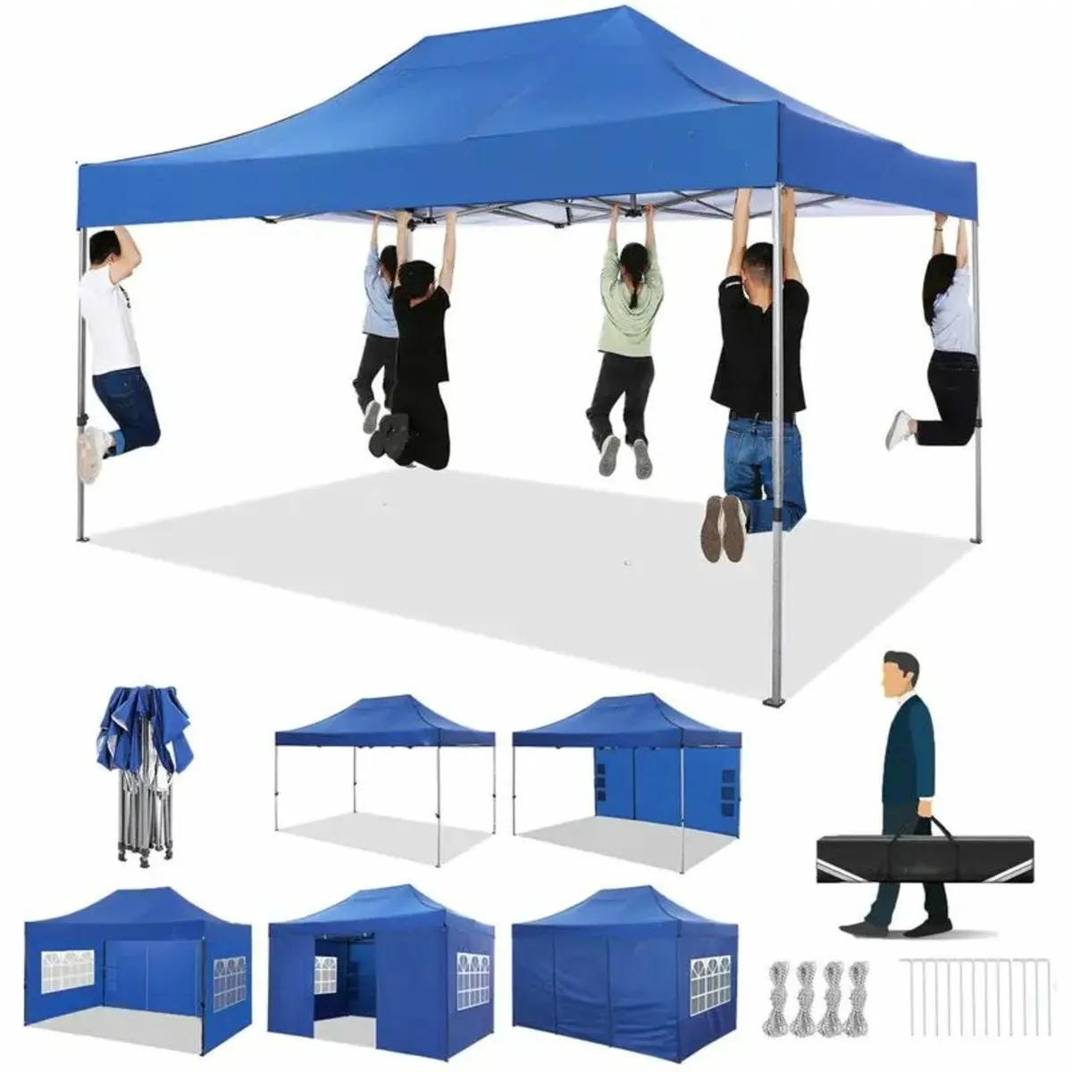 3x4.5m Heavy Duty Pop Up Canopy Tent - Image 1