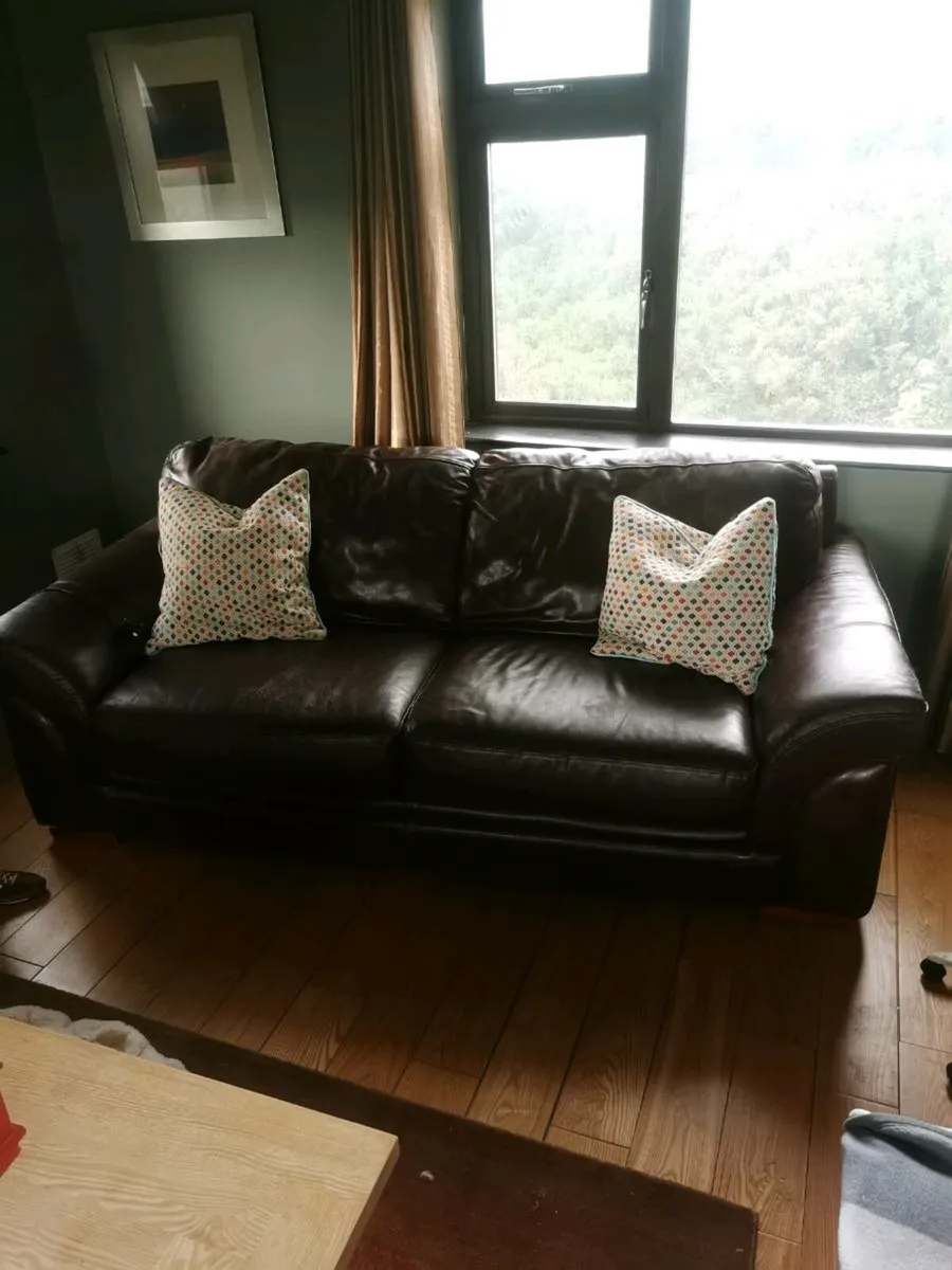 Leather Sofas X 3