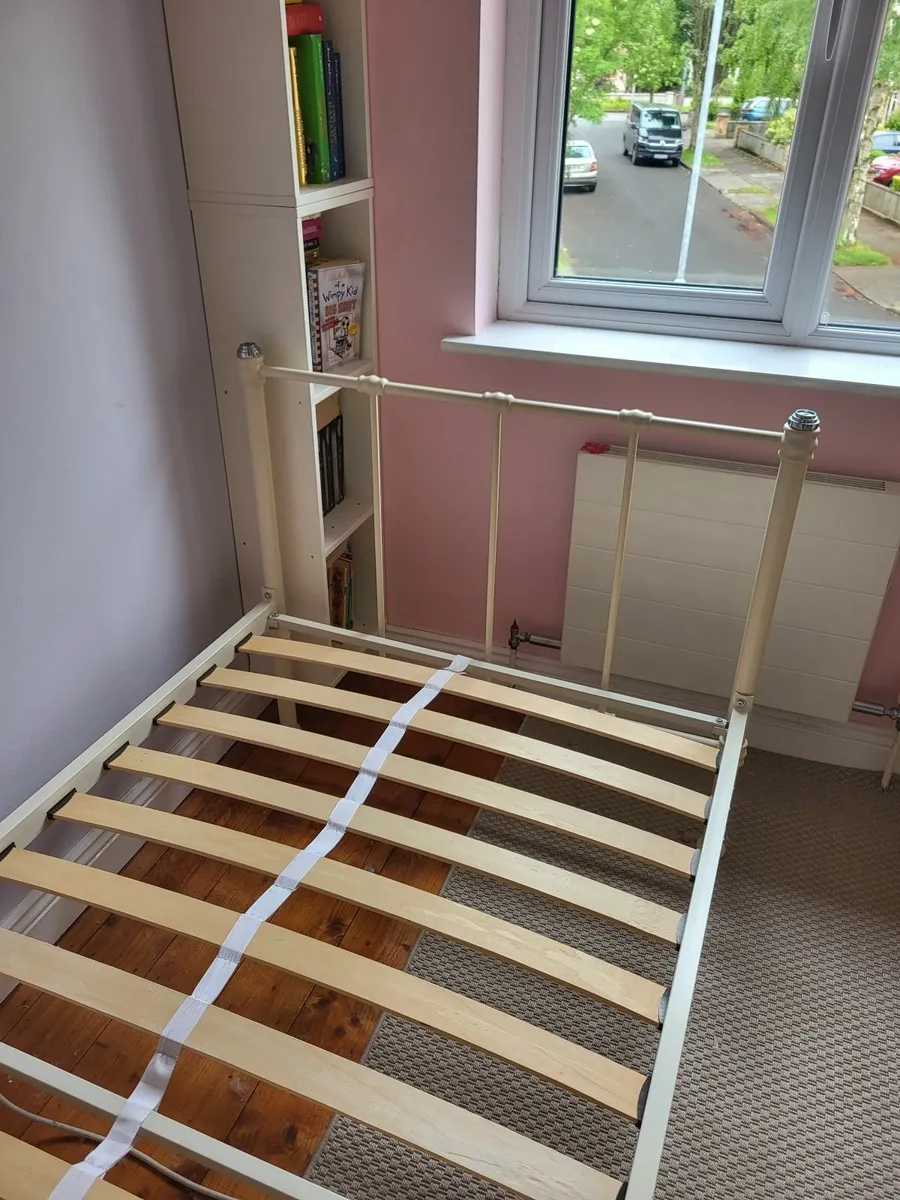 Steel single bed frame - Image 2
