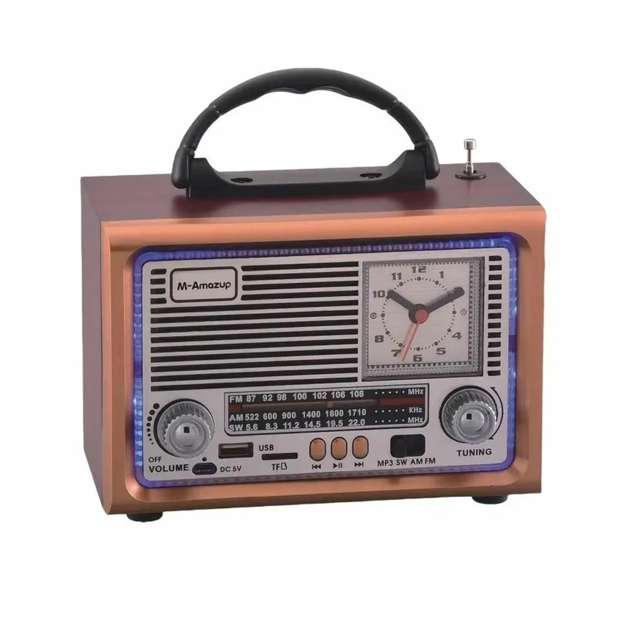 Vintage-Style Portable Radio - Image 1