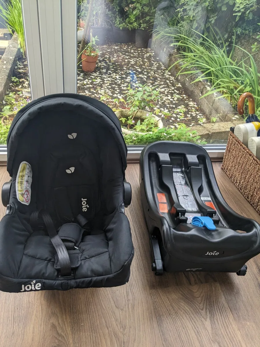 Joie newborn car seat and isofix - Image 1