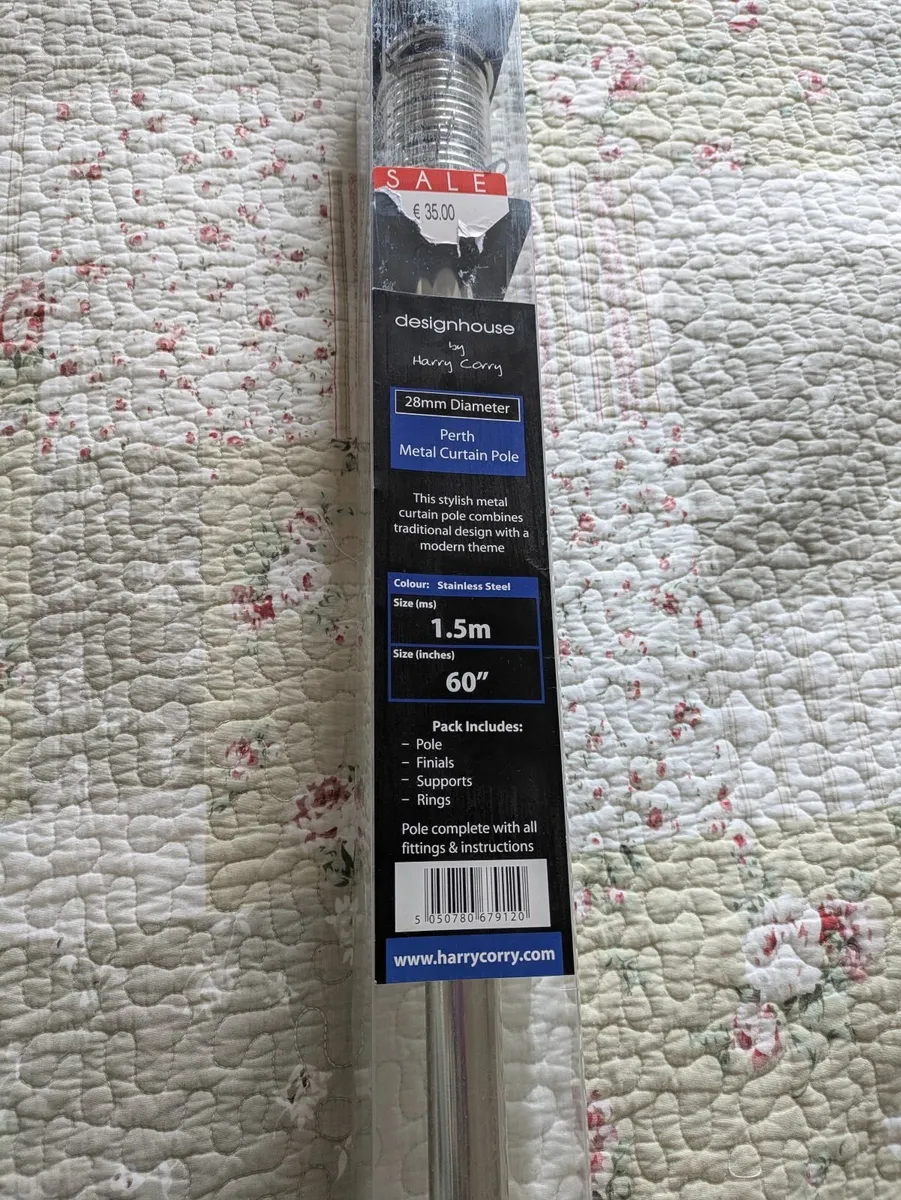 Curtain Pole (unopened) 1.5m (60") - Image 1