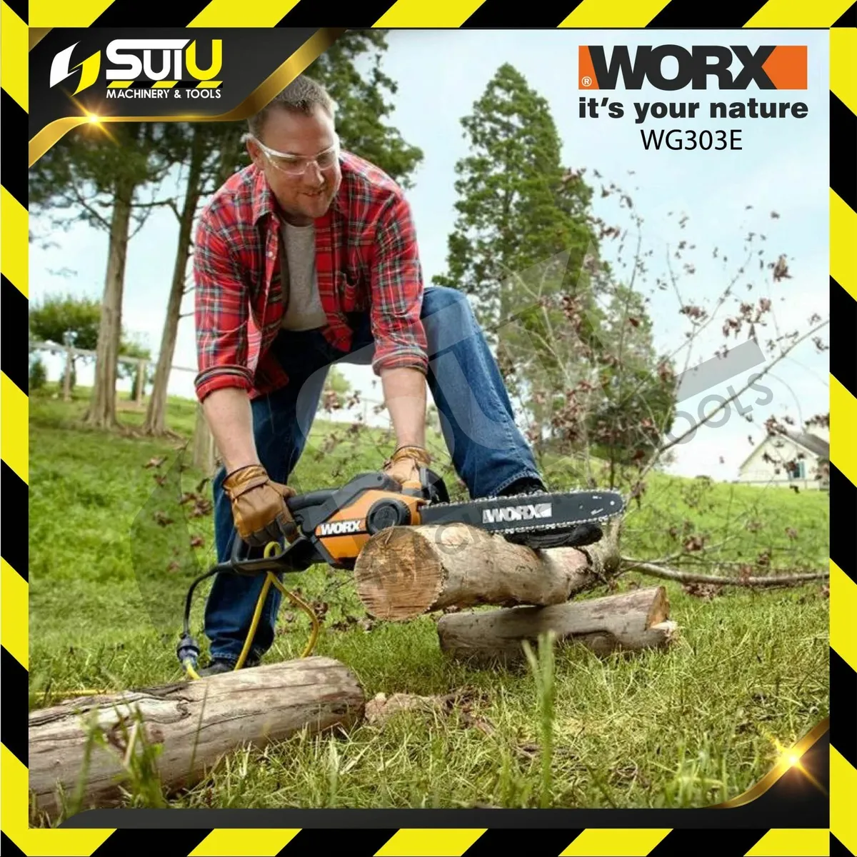 WORX Power Share Cordless Chain Saw - 30cm - 2 x 2 - Image 4