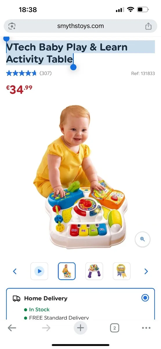VTech Baby Play & Learn Activity Table - Image 2