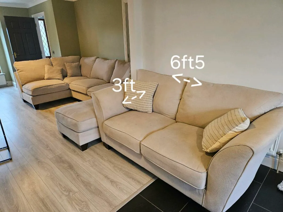 Corner sofa & two seater - Image 1