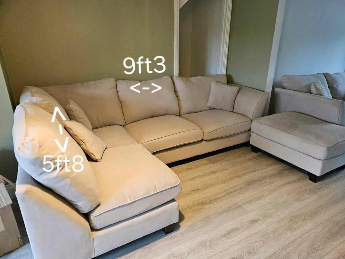 Corner sofa & two seater - Image 2