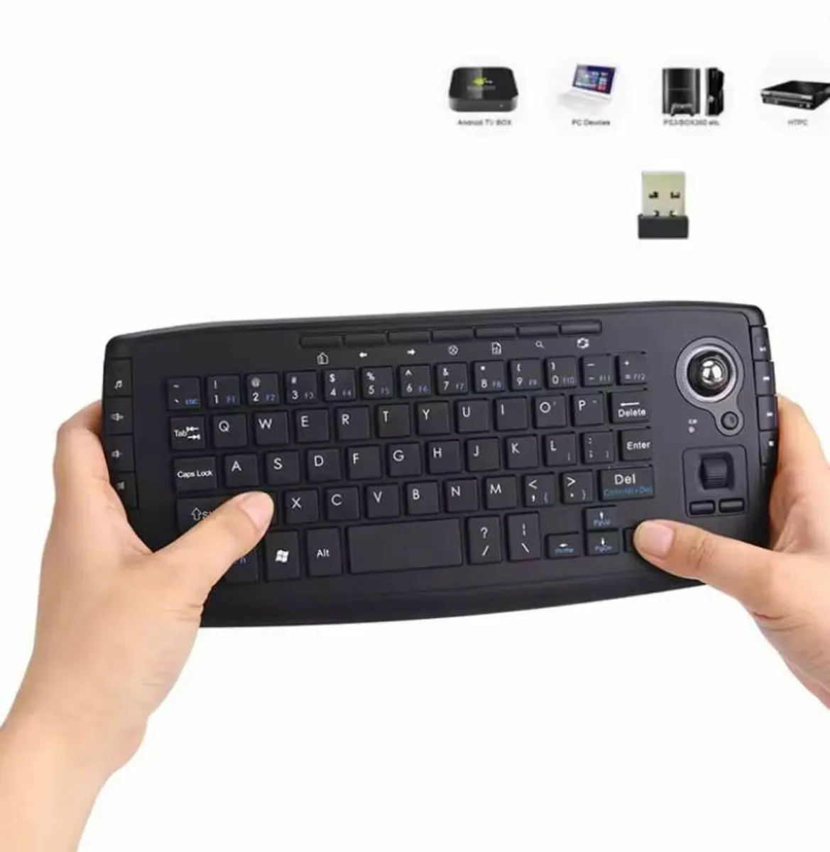 Mini Ergonomic Keyboard Trackball Air Mouse - Image 4