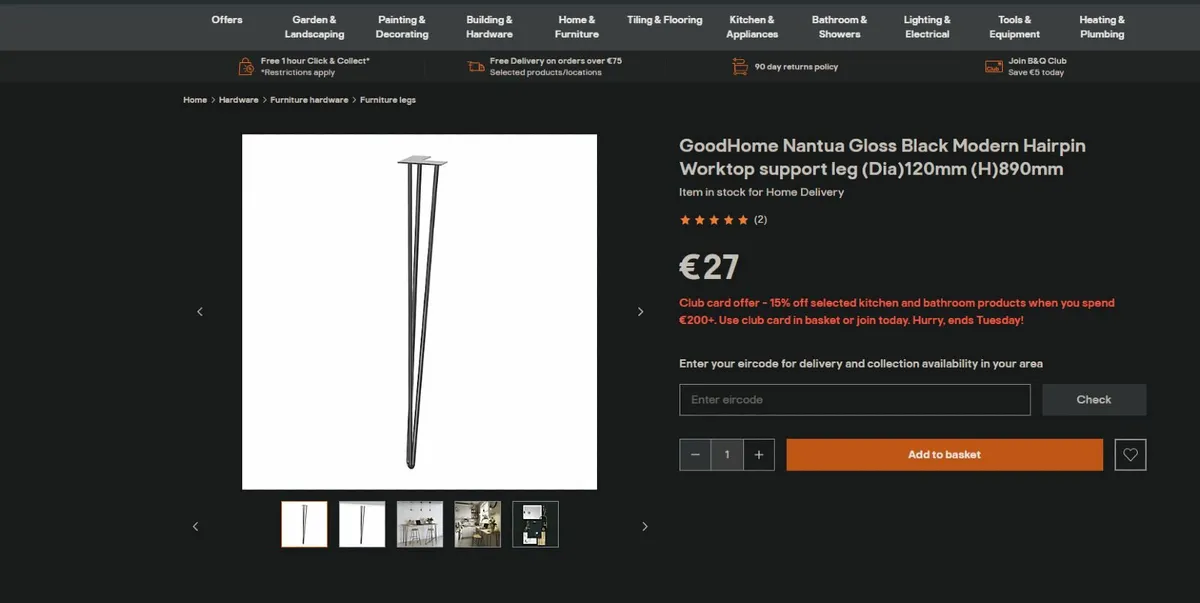 Metal table legs - Image 2