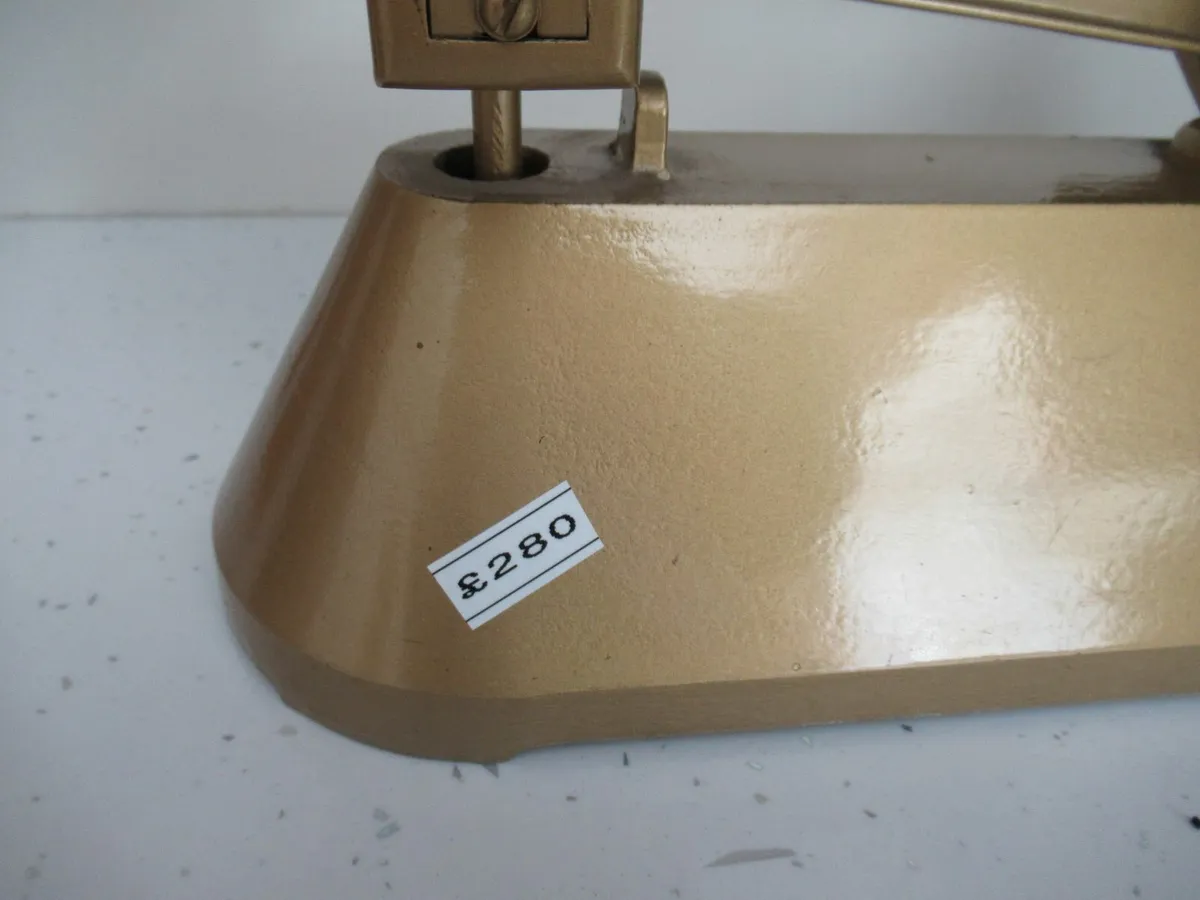 Antique Bankers weighing scales GOLD Vintage RARE - Image 4