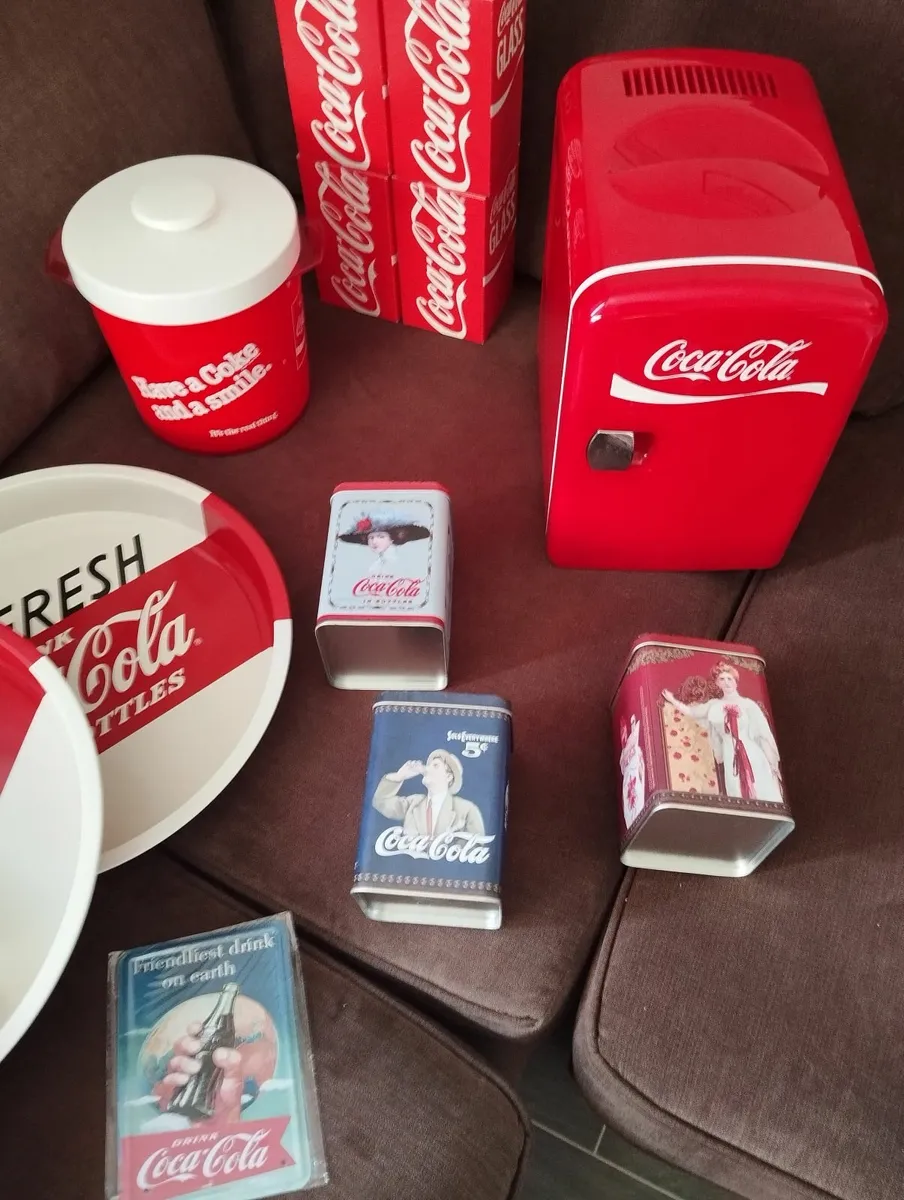 CocaCola Collector Set Fridge Trays 80s ice bucket - Image 1