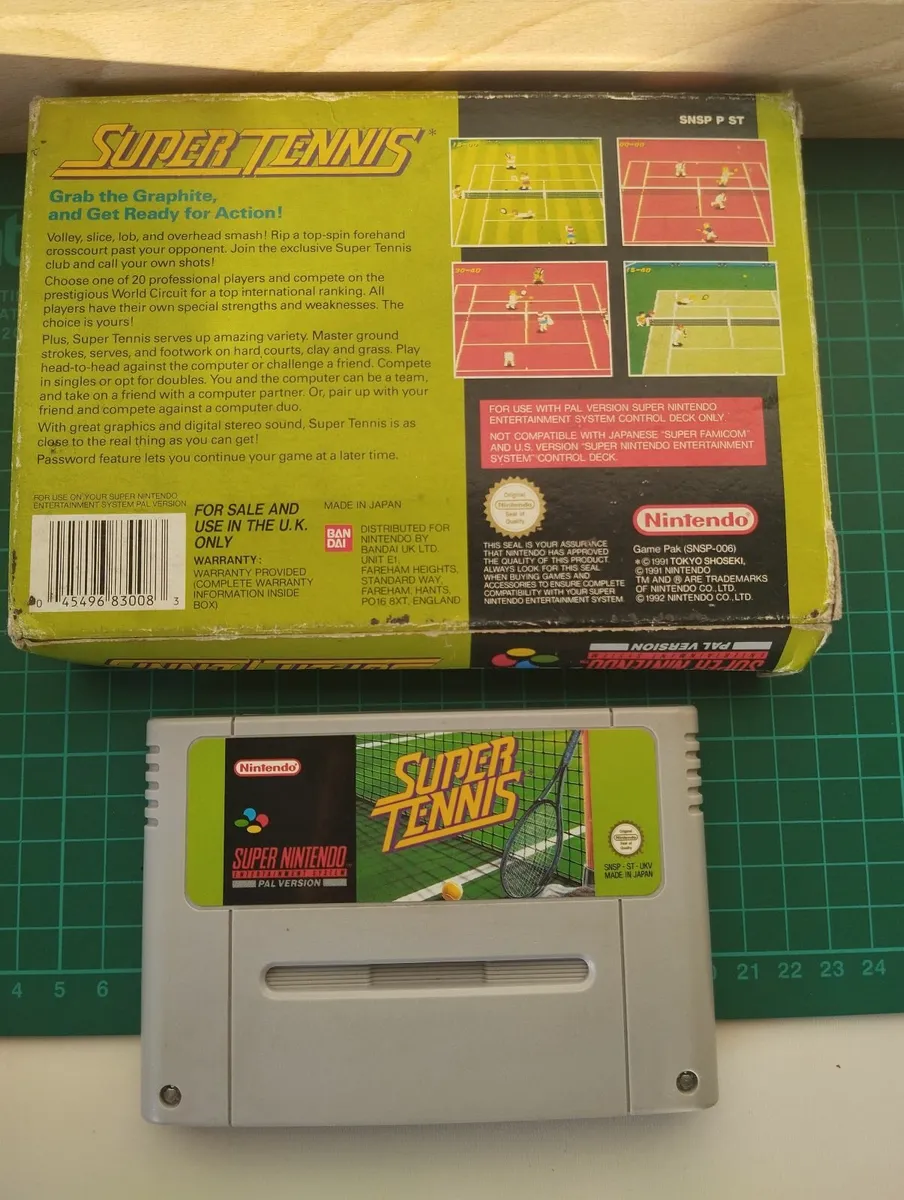 Super Tennis Super Nintendo SNES PAL - Image 3